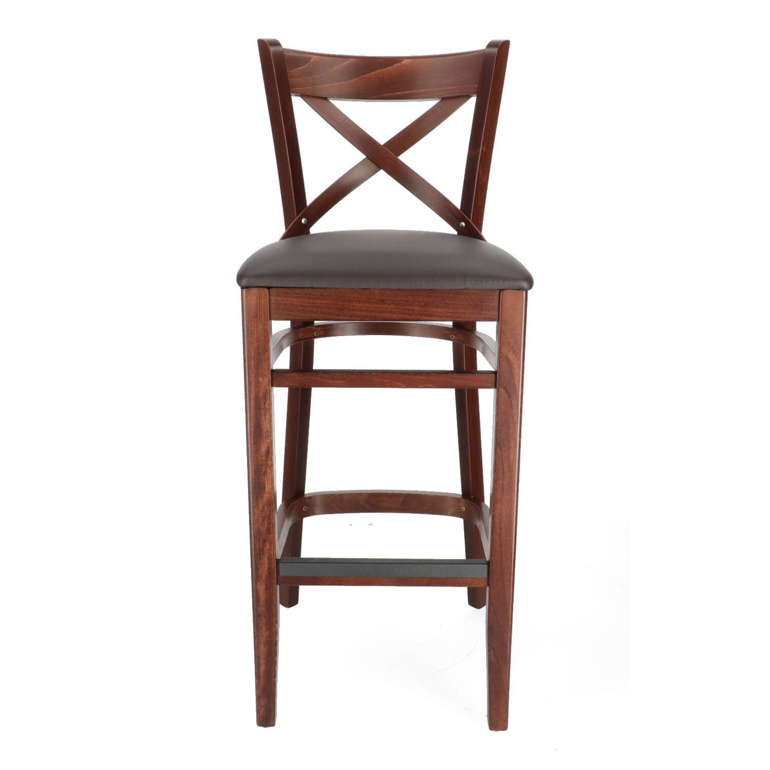 XTON 04 UP Brown Scandinavian Wooden indoor bar stool